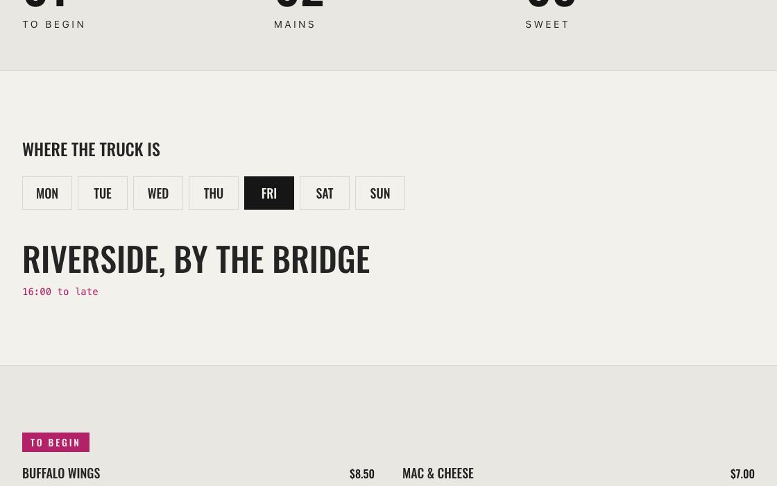 Curbside Kings restaurant website design